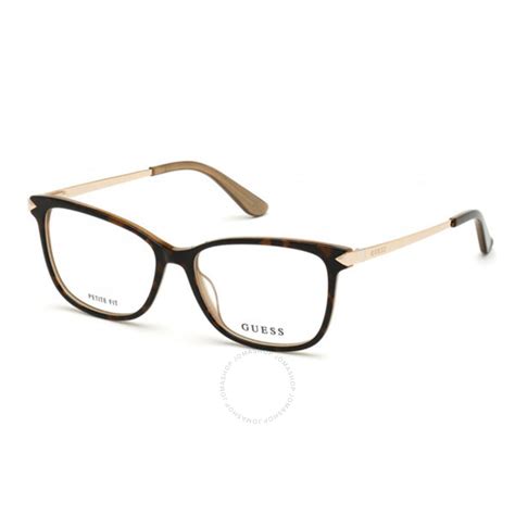 Guess Ladies Tortoise Square Eyeglass Frames Gu275405252 889214111807 Eyeglasses Jomashop