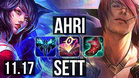 Ahri Vs Sett Mid Defeat 6 3m Mastery 2300 Games Dominating