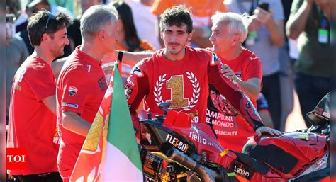 Francesco Bagnaia Francesco Bagnaia Wins Maiden MotoGP Title As Ducati