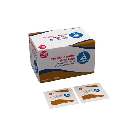 Povidone Iodine Prep Pads Bx100 Medibay