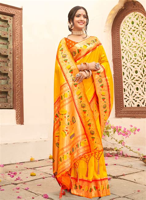 Bunawat Mariya Paithani Silk Wedding Saree Collection