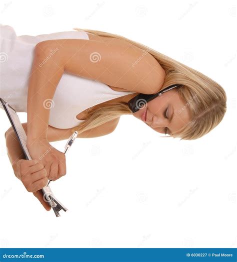 Menina Encantadora No Telefone De Pilha Imagem De Stock Imagem De