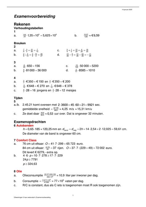 Moderne Wiskunde 11e Editie 5 Havo Wiskunde A Hoofdstuk 7 Uitwerkingen