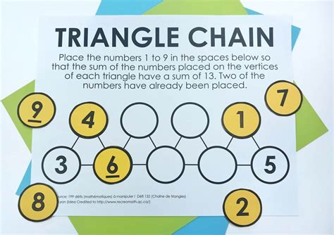 Nine Squares Puzzle Math Love
