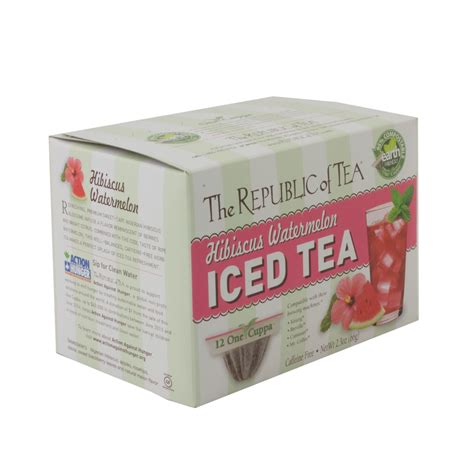 The Republic Of Tea Hibiscus Watermelon Iced Tea Shop Tea At H E B