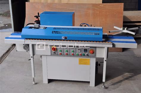 Small Size Linear Wood Edge Bander BJF115 Semi Automatic Edge Banding