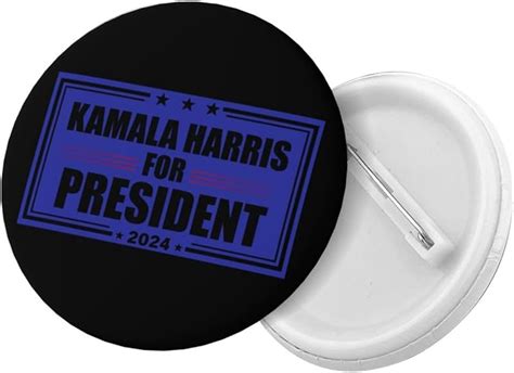 Kamala Harris 2024 Campaign Pins Kamala Harris 2024 Round Badge Brooch