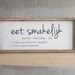 Eet Smakelijk Definition Sign Dutch Gift Gezellig Kitchen Etsy