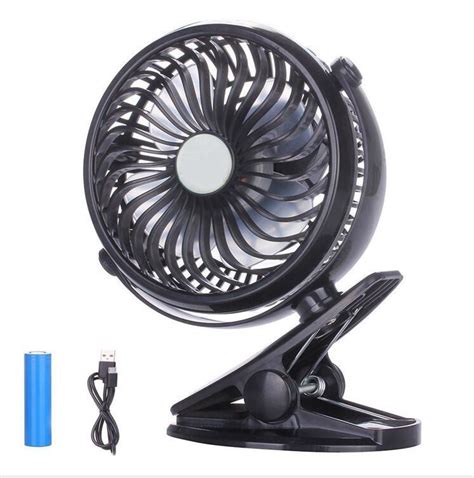 Usb Mini Portable Rechargeable Clip On Fan Battery Usb Desk Personal