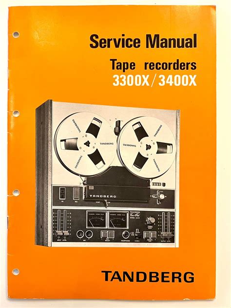 Servicemanual For Tandberg Båndopptakere 3300x3400x Finn Torget