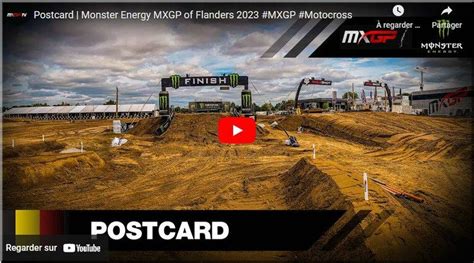 MOTOCROSS Flandres Lommel la carte postale vidéo Mototribu