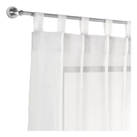 Cortinas Translúcidas Corta Tergal Blanco Vianney Envío gratis