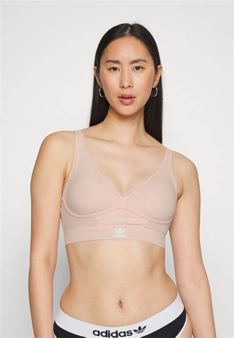 Adidas Originals Longline Bralette Brassière Peach Whip Rose