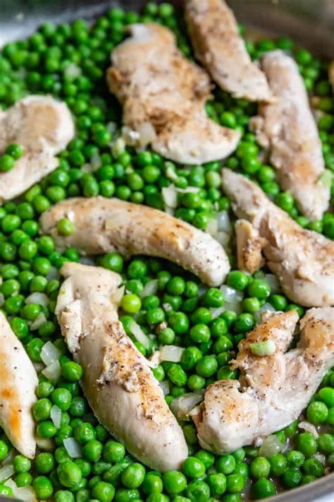 One Skillet Chicken And Peas EASY GOOD IDEAS