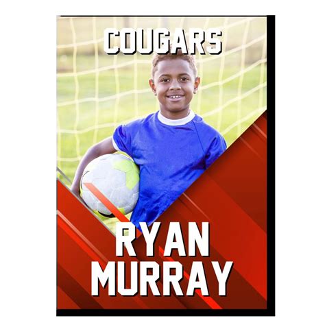 Soccer Card Template Modern Printiverse