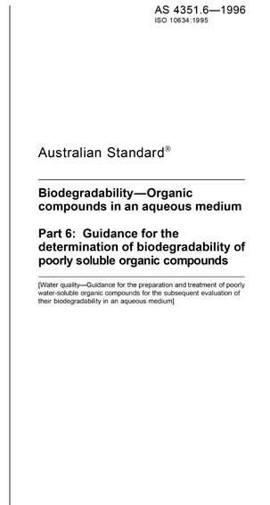 As Biodegradability Organic Compounds In An Aqueous