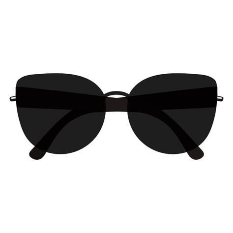 Dise O Png Y Svg De Gafas De Sol Redondas Oversize Planas Para Camisetas