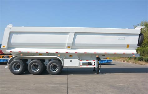 3 Axle U Type Dump Tipper Tipping Semi Trailer For Construction Sand