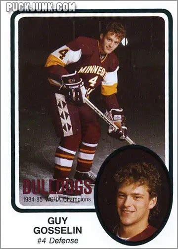 Review 1985 86 University Of Minnesota Duluth Bulldogs Team Set Puck