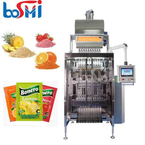 Boshi Automatic Multilane Sachet Fruit Juice Powder Packing Machine