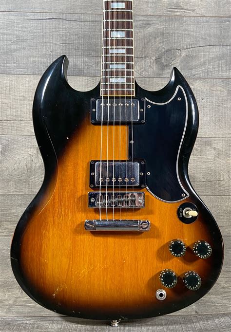 1976 Gibson Sg Standard Tobacco Sunburst Guitars Electric Solid Body Ss Vintage