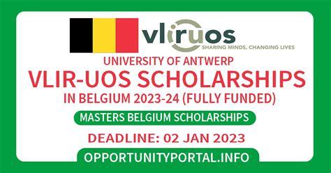 University Of Antwerp VLIR UOS Scholarships In Belgium 2023 24 Fully