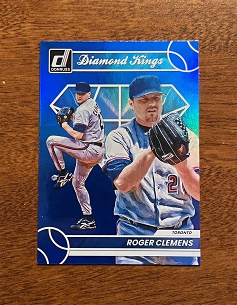 Panini Donruss Diamond Kings Holo Blue Roger Clemens For