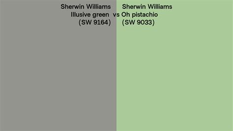 Sherwin Williams Illusive Green Vs Oh Pistachio Side By Side Comparison