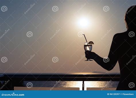 Silhouette Of Nude Girl On Sunset Background Royalty Free Stock Photography Cartoondealer