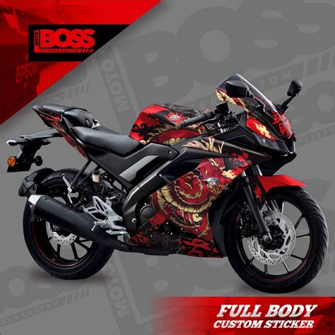 Jual Decal Sticker Yamaha R15 V3 Full Body Striping Dekal Stiker Full