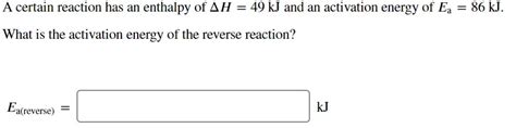 Answered: at is the activation energy of the… | bartleby