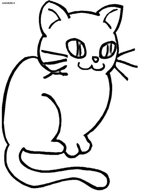 Gatti 4 Disegni Per Bambini Da Colorare