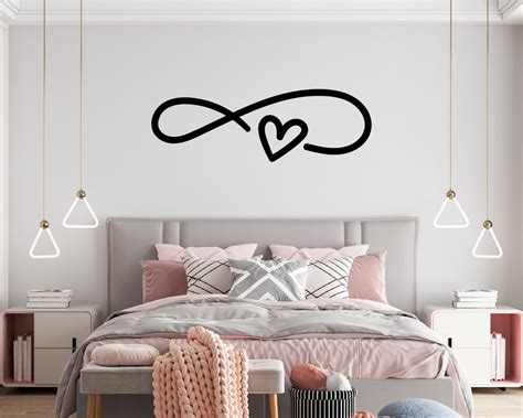 Infinity Love Wall Decal Romantic Bedroom Wall Decal Infinity Love