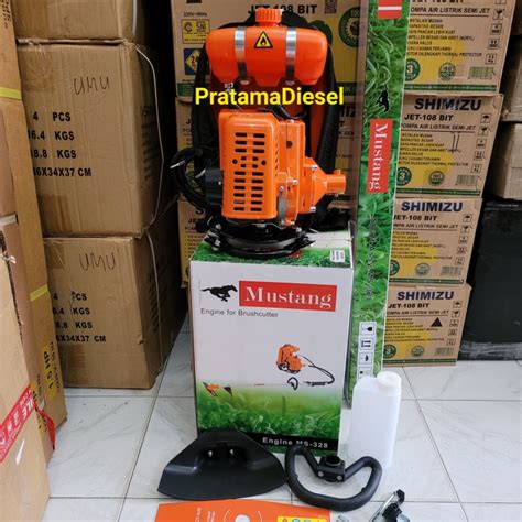 Jual Mesin Potong Rumput Falcon 328 Mesin Babat Rumput Gendong 2 Stroke