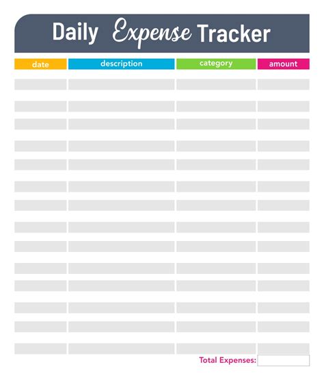 Free Printable Income Expense Tracker