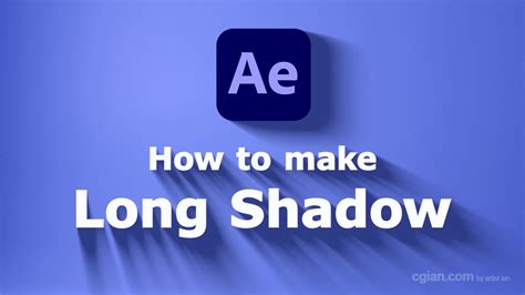 How To Create Long Shadow Effects In After Effects