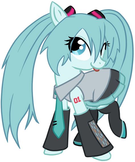 Hatsune Miku Pony By 3u4ia On Deviantart