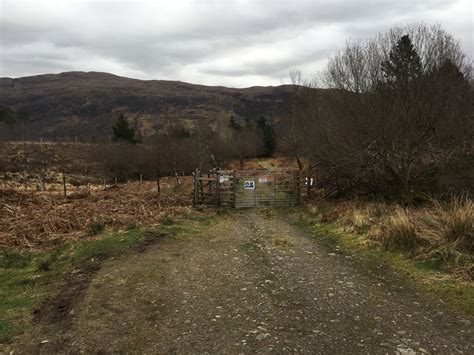 Gated Forestry Entrance In Strath Carron Steven Brown Geograph