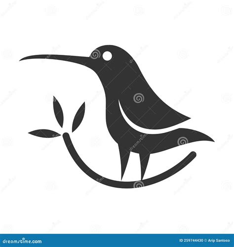 Hummingbird Bird Logo Icon Abstract Vector Illustration Brand Identity