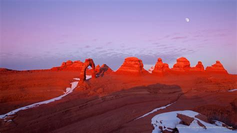 Wallpaper Id National Moonrise Utah K Delicate Park