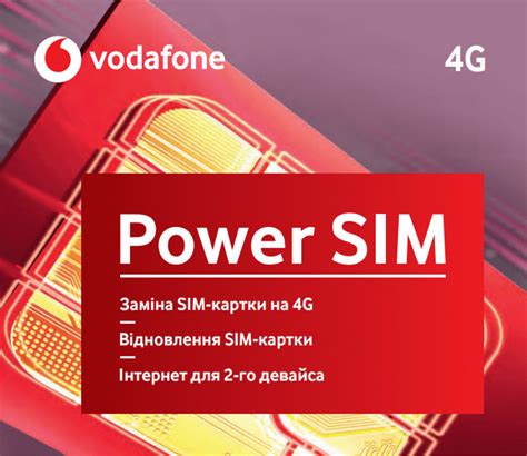 4G сим карта USIM Vodafone (Водафон) Замена Power SIM – фото, отзывы ...