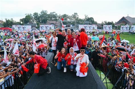 Kampanye Akbar Di Yogya Kaesang Ajak Pendukung Kompak Coblos Prabowo