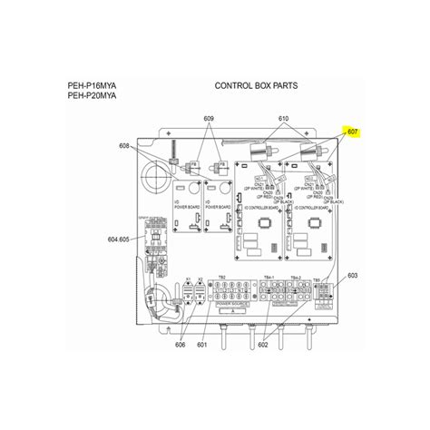 Placa De Control Unidad Interior MITSUBISHI ELECTRIC Modelo PEH P16MYA