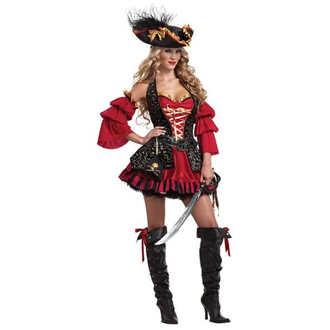 D Guisement Pirate Luxe Femme Jolly Roger