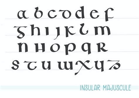 Calligraphy Alphabet Examples Free Worksheets