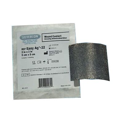 Argentum Medical Silverlon® Wound Contact Dressing 2" x 2", Pure Metallic Silver SRWCD22 ...