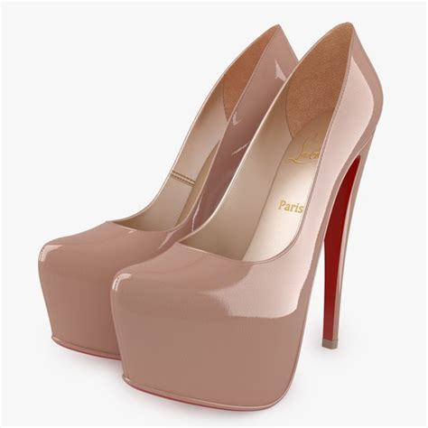 Christian Louboutin Daffodile Nude 3d Max