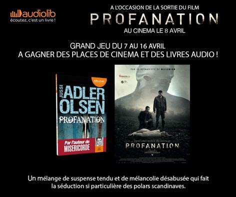 A l occasion de la sortie le 8 avril du film Profanation adapté du