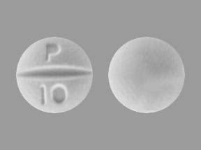 Pill Finder: P 10 White Round - Medicine.com