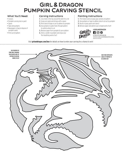 Printable Dragon Pumpkin Stencil Printable Calendars At A Glance